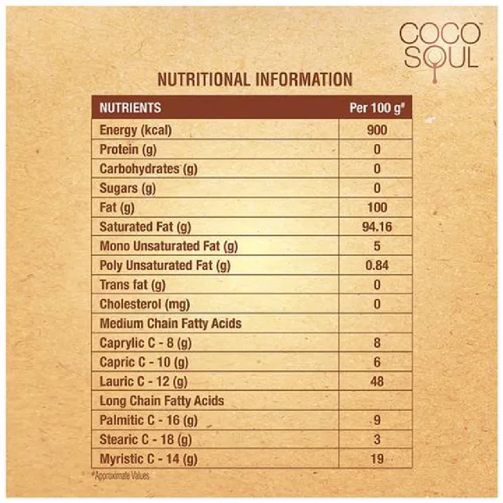 Coco Soul Virgin Coconut Oil - Cold Pressed, Natural, 250 ml-3.webp